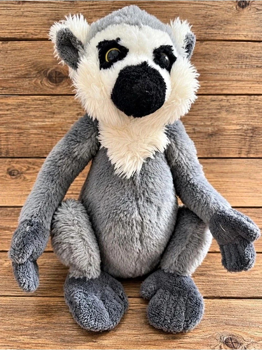 Ganz Webkinz Ring-Tailed Lemur Plush Gray & White